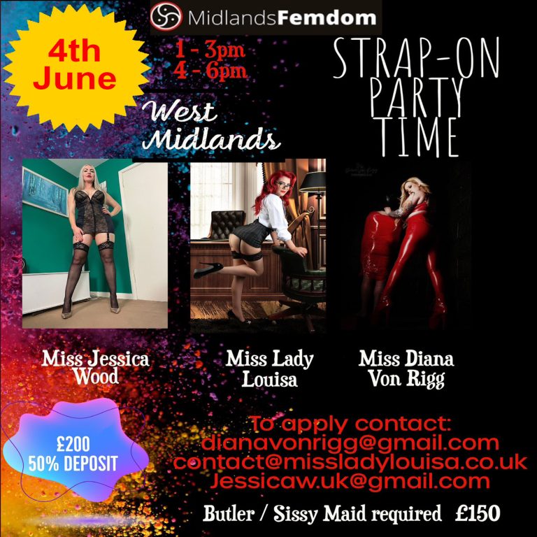 Strap on Party Time – Sunday 4th June