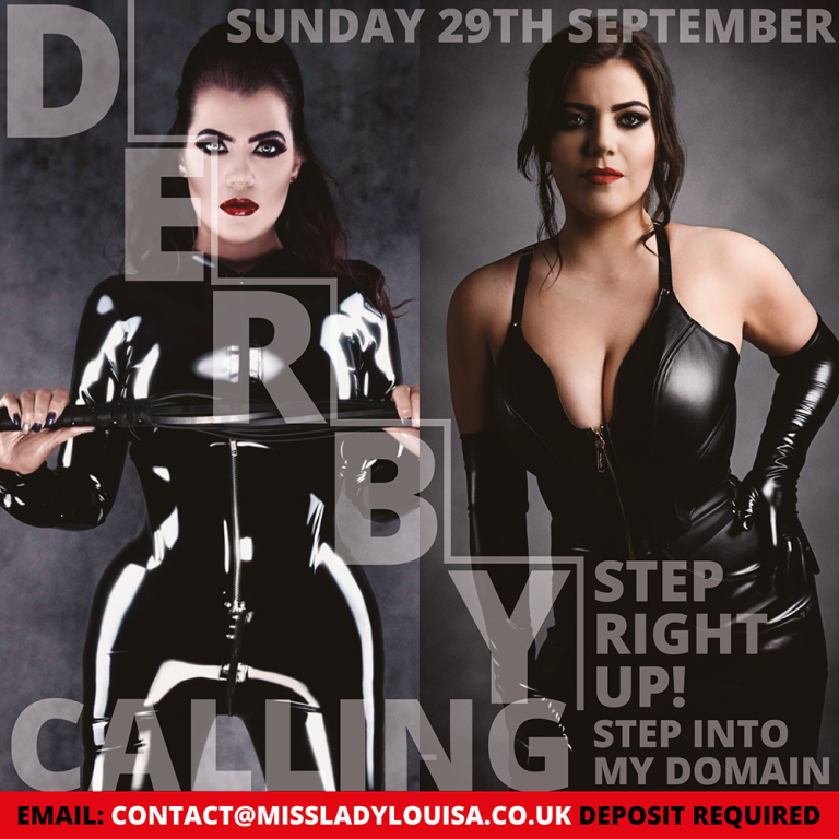 Step into my domain – Derby Calling – 29th September